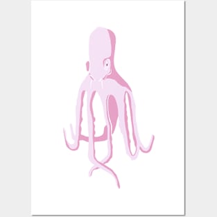 Pink Octopus Posters and Art